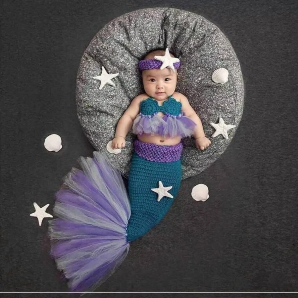 🆕️Newborn-3M Photography Costume 🧜‍♀️